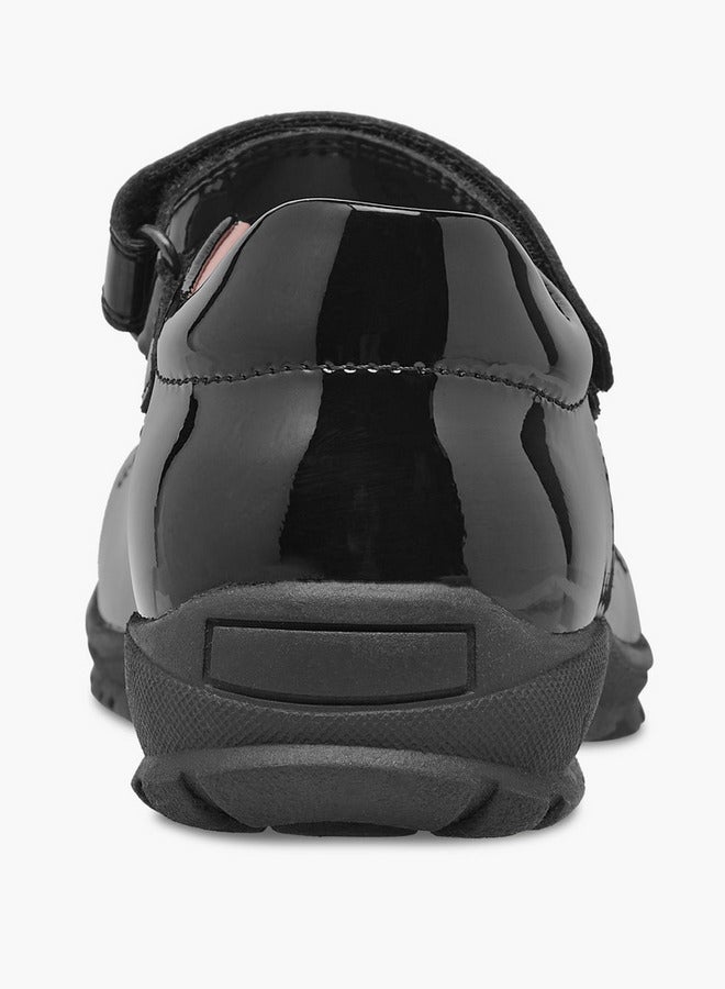 جونيورز حذاء ماري جين مطرز بالزهور للبنات بإغلاق بشريط لاصق - Image 5