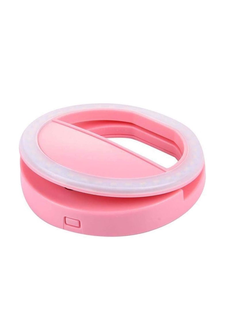 Multi-Mobile Use USB Rechargeable 36 LED Novelty Cell Phone Camera Ring Selfie Fill LED Flash Light for iPhone, iOS, Android Smartphones - Image 1