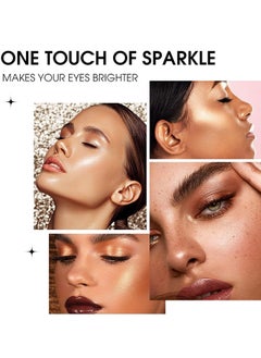 ibcccndc Eyeshadow Stick, Shimmer-Cream Eye Shadow Pencil, Eye Shadow Sticks Long-Lasting Waterproof, Glitter Eyeshadows Stick With Soft Brush For Eyeshadows Makeup  - Image 5