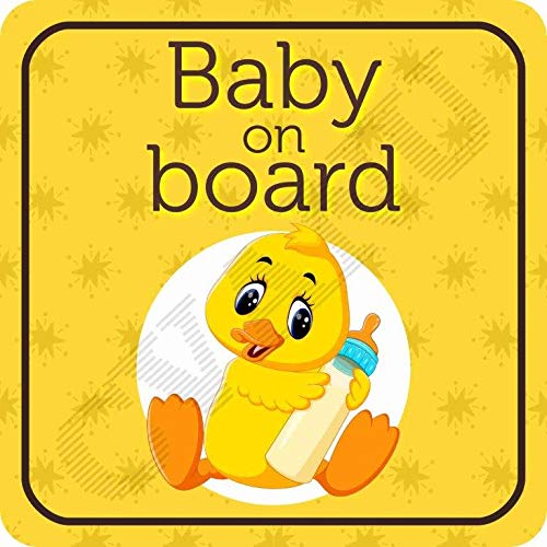 KREEPO Baby On Board Kids Safety Warning Sticker for Driver, Safety Caution Sign Stickers CV-26 - Image 2