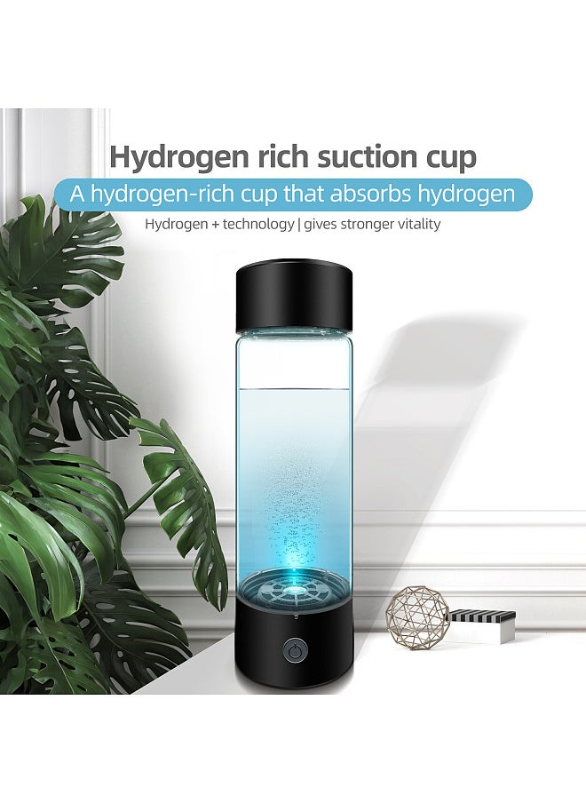 Generic - Hydrogen Water Generator with PEM SPE Technology 330ml Rechargeable Hydrogen Water Bottle - Portable Hydrogen-Rich Water Ionizer Machine - Image 1