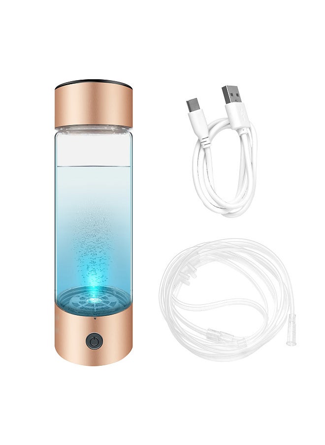 Generic - Hydrogen Water Generator with PEM SPE Technology 330ml Rechargeable Hydrogen Water Bottle - Portable Hydrogen-Rich Water Ionizer Machine - Image 1
