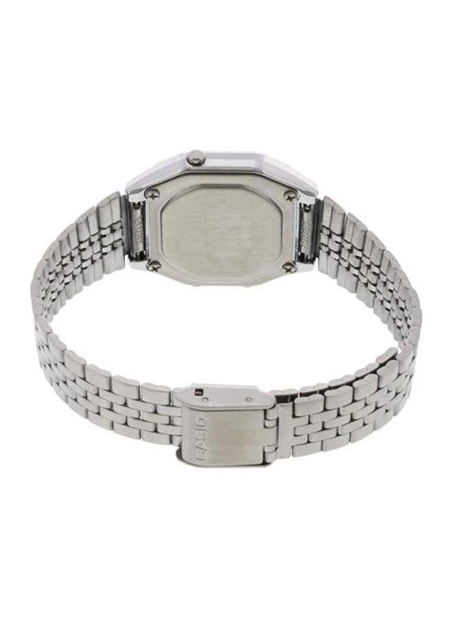 CASIO Women Stainless Steel Digital Watch LA680WA-4CDF - 29 mm - Silver - Image 2