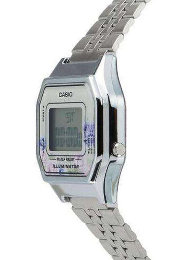 CASIO Women Stainless Steel Digital Watch LA680WA-4CDF - 29 mm - Silver - Image 5
