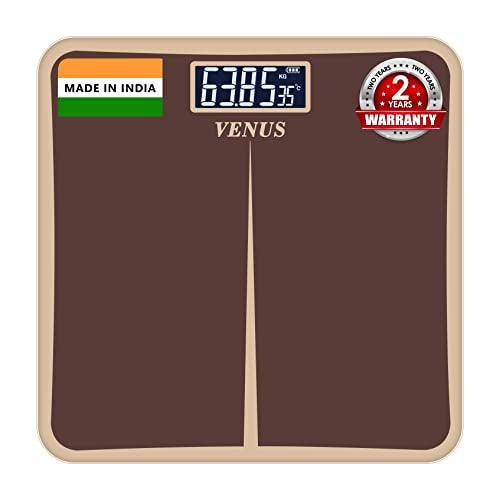 Venus (Made in India) Electronic Digital Personal Bathroom Weight Machine for Body Weight upto 180 kg Weighing Scale with 24 Months Warranty - Image 2