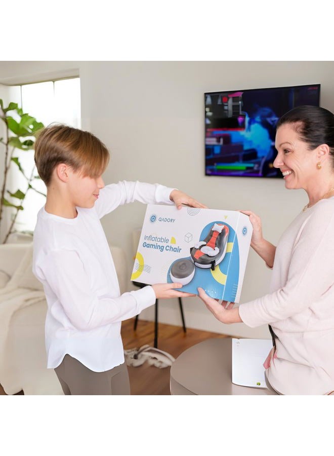Qadory Inflatable Gaming Chair for Kids- Air Pump Included 2-in-1, Gaming Bean Bag Chair- Kids Gamer Chairs, Gamer Chairs for Kid- Floor Chairs for Teen Boy with Up to 300 LBS Capacity - Image 3