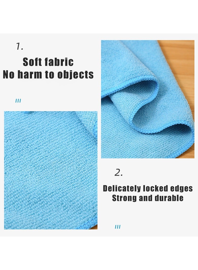 12 Pieces Microfiber Cleaning Cloth Multicolour 30x30Centimeter Ultra Absorbent Microfiber Cleaning Cloth | Scratch & Lint Free Car Duster | Multi-Purpose, Reusable Cleaning Rags for Home, Kitchen Use. - Image 5