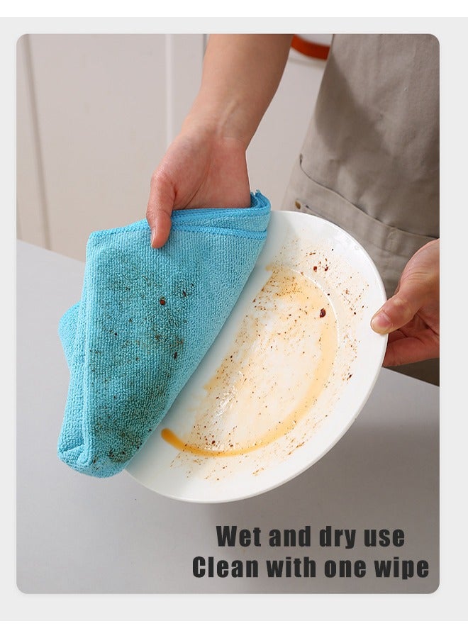 12 Pieces Microfiber Cleaning Cloth Multicolour 30x30Centimeter Ultra Absorbent Microfiber Cleaning Cloth | Scratch & Lint Free Car Duster | Multi-Purpose, Reusable Cleaning Rags for Home, Kitchen Use. - Image 3