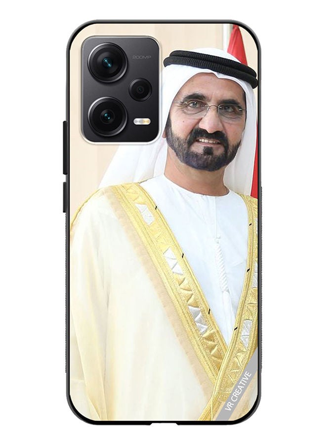 Protective Case Cover For Xiaomi Redmi Note 12 Discovery Sheikh Mohammed Bin Rashid Al Maktoum Design Multicolour