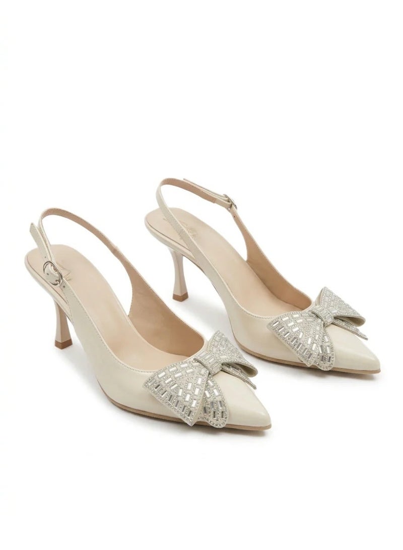 Vbranda Elegant heels designed with a stunning bow shape C-106 - Image 3