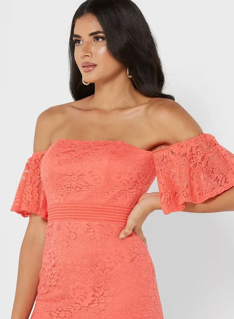 ليتل مسترس Little Mistress Hot Coral Dress