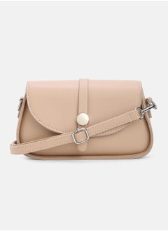 Haute Sauce Solid Magnet Lock Regular Vegan Leather Sling Bag with Detachable Strap For Women  - Image 4