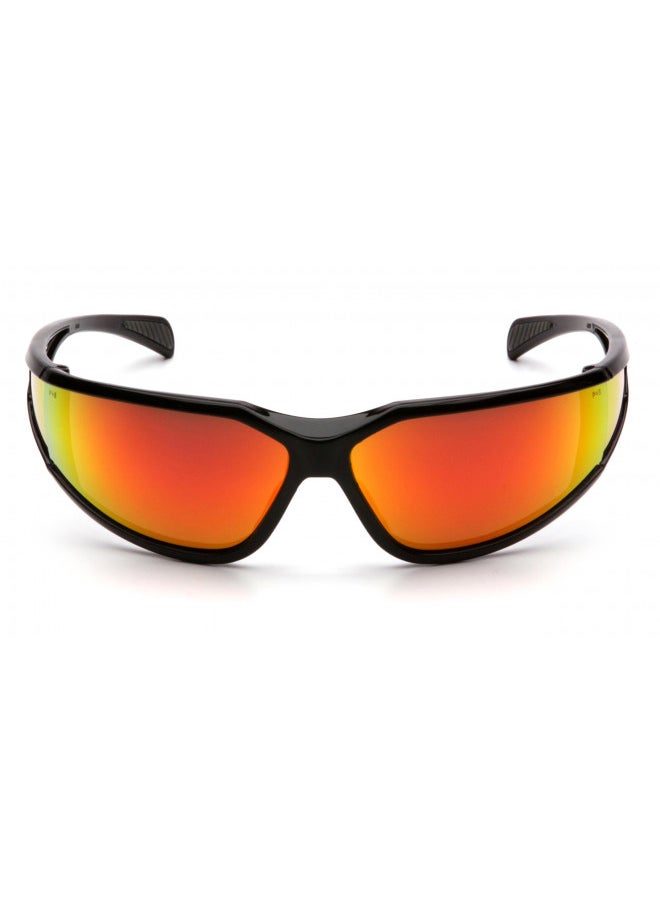 Pyramex Safety Pyramex Exeter Safety Eyewear, Sky Red Mirror Anti-Fog Lens With Black Frame  - Image 2