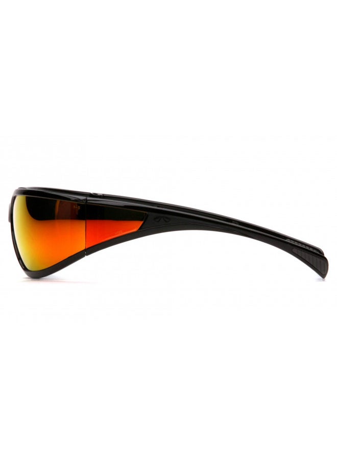 Pyramex Safety Pyramex Exeter Safety Eyewear, Sky Red Mirror Anti-Fog Lens With Black Frame  - Image 3