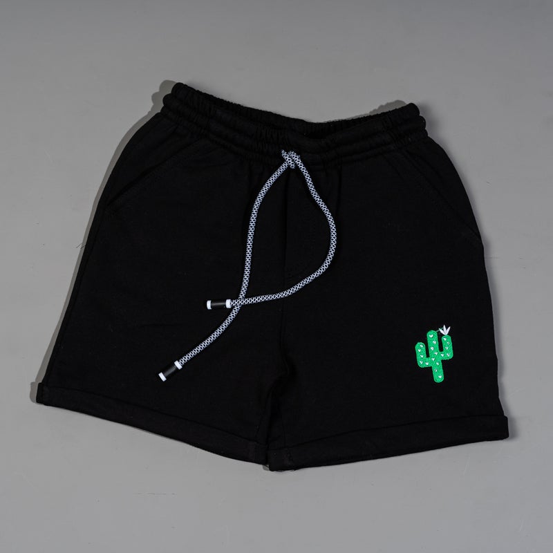 كاكتوس شورت أسود برباط - Image 1