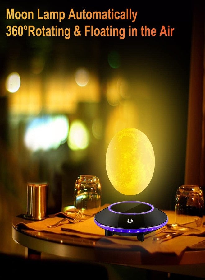 VGAzer Levitating Moon Lamp,Floating and Spinning in Air Freely 16 Colors with Gradually Changing LED Lights for Home,Office Decor,Unique Holiday Gifts,Night Light (White Moon) - Image 5