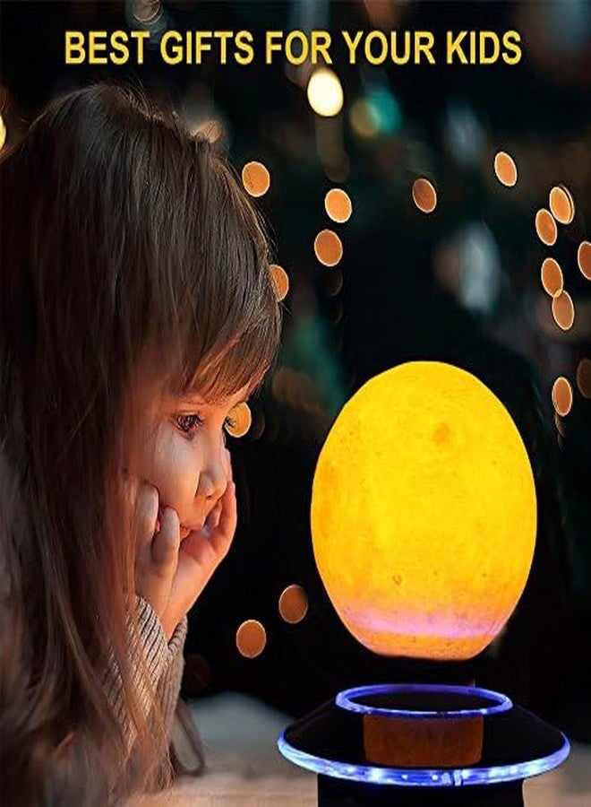 VGAzer Levitating Moon Lamp,Floating and Spinning in Air Freely 16 Colors with Gradually Changing LED Lights for Home,Office Decor,Unique Holiday Gifts,Night Light (White Moon) - Image 4