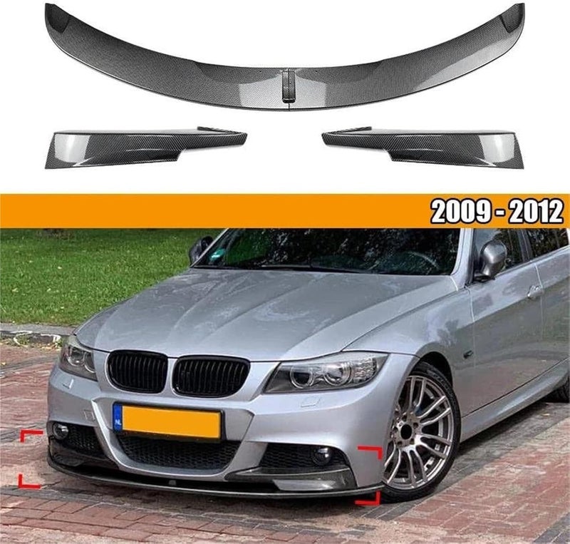 Wivplex Carbon Look Front Spoiler for BMW 3 Series E90 E91 - Image 5