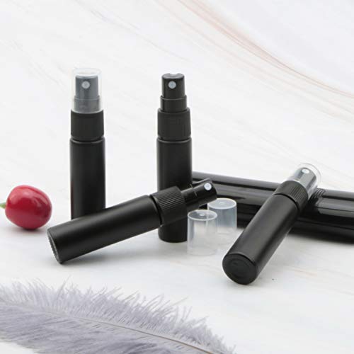 Newzoll 10pcs Black Glass Spray Bottles 10ml (1/3oz) Sprayer Bottles Sample Perfume Fine Mist Atomizer Sprayer Vials Tubes Containers for Essential Oils Scent Cosmetic - Image 4