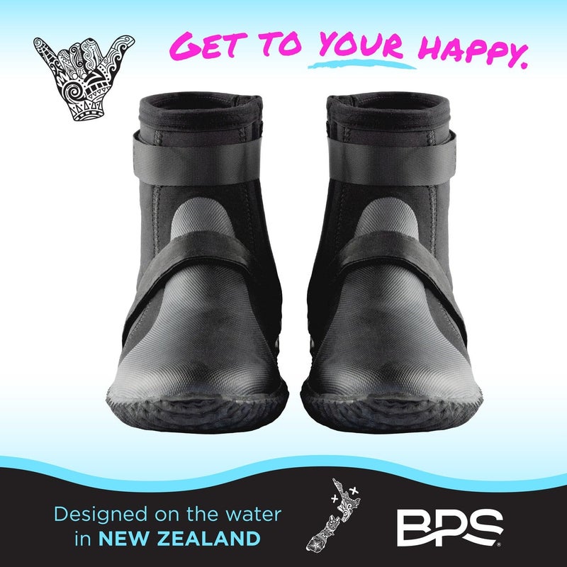 BPS Neoprene 3mm Water Boots - Thermal Boots with Anti-Slip Sole for Diving, Snorkeling, Kayaking, Surfing - Men's Size 10 - Image 5