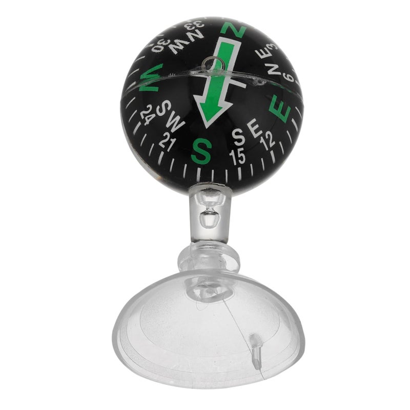 ABOOFAN Suction Cup Dashboard Compass Portable Ball Automotive Accurate Directional Gauge Outdoor Road Trip - Image 2