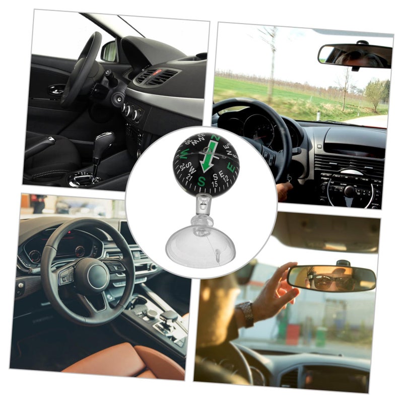 ABOOFAN Suction Cup Dashboard Compass Portable Ball Automotive Accurate Directional Gauge Outdoor Road Trip - Image 4