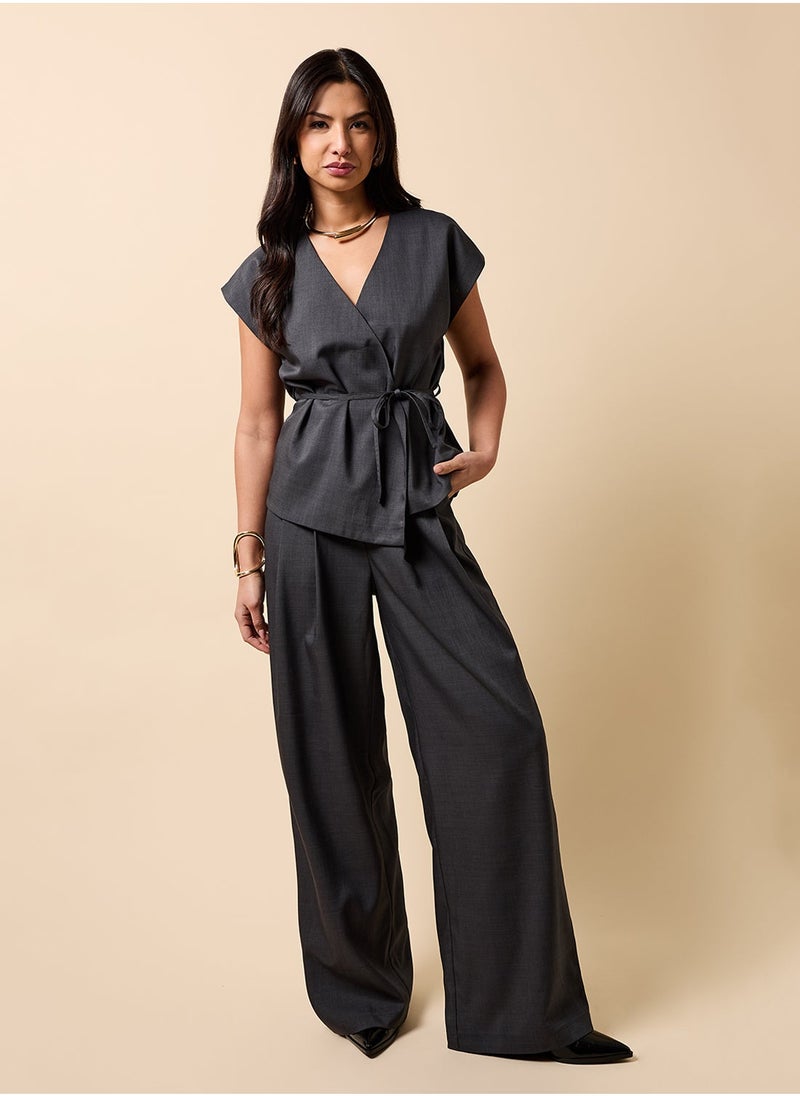 Little Mistress Wide Leg Causal Pants - Image 1