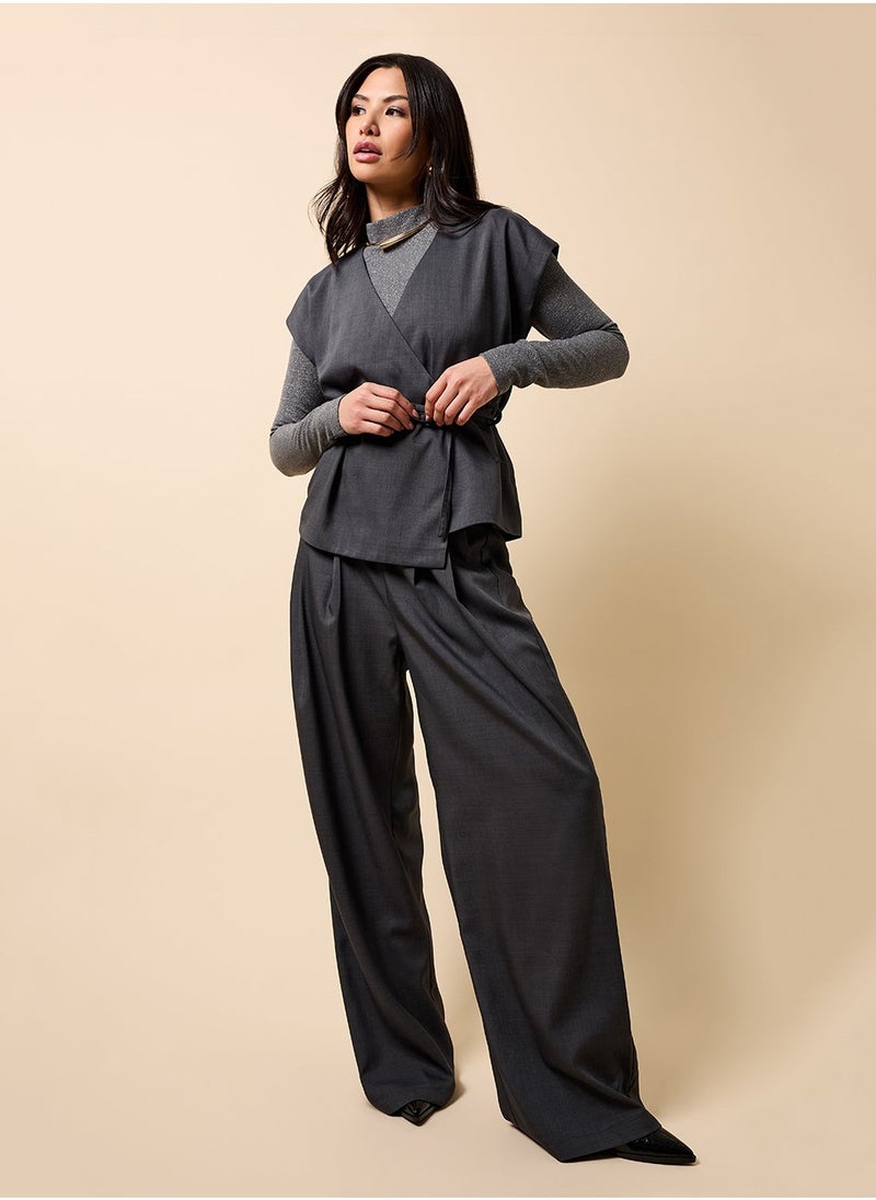 Little Mistress Wide Leg Causal Pants - Image 4