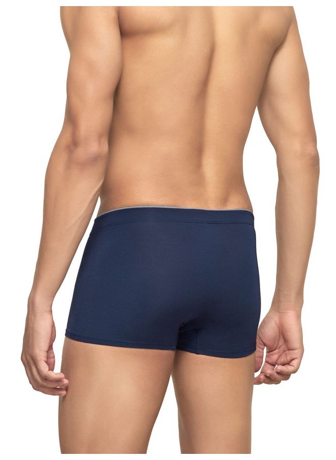 XYXX XYXX Men's Modal Classic Stretch Solid Trunks (Pack of 2) (XYTRNK_R1_2_Teal Dress Blue_S)  - Image 3