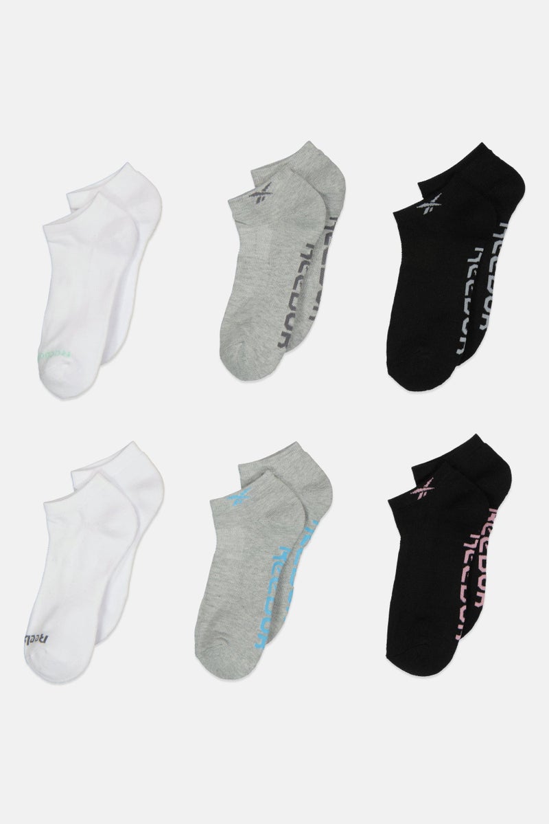 Reebok Women 6 Pairs Low Cut Socks, Multicolor - Image 2