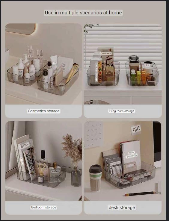 Bayleef Cosmetic storage box desktop lipstick skin care mask organizing basket dressing table sundries acrylic transparent box Aesthetic View - Image 5