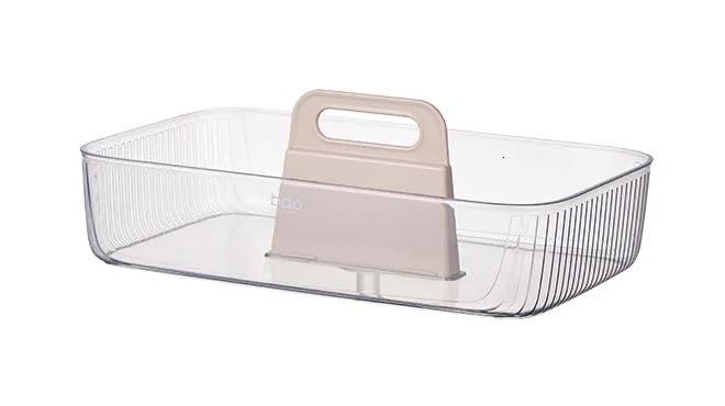 Bayleef Cosmetic storage box desktop lipstick skin care mask organizing basket dressing table sundries acrylic transparent box Aesthetic View - Image 1