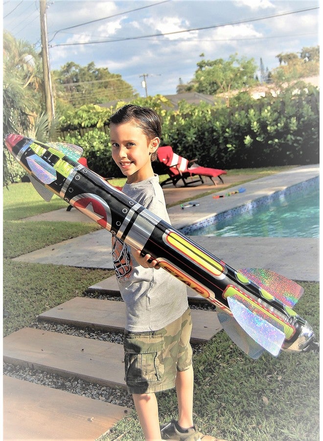 Ja-Ru JA-RU Giant 41" Inflatable Rocket Ship Toy (1 Unit) Space Themed Party Decorations for Kids. Inflatable Pool Accessories. Solar System Toys & Astronaut Party Favors. 5802-1 - Image 3