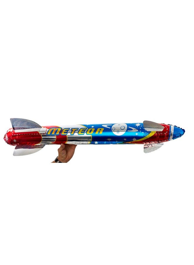 Ja-Ru JA-RU Giant 41" Inflatable Rocket Ship Toy (1 Unit) Space Themed Party Decorations for Kids. Inflatable Pool Accessories. Solar System Toys & Astronaut Party Favors. 5802-1 - Image 2
