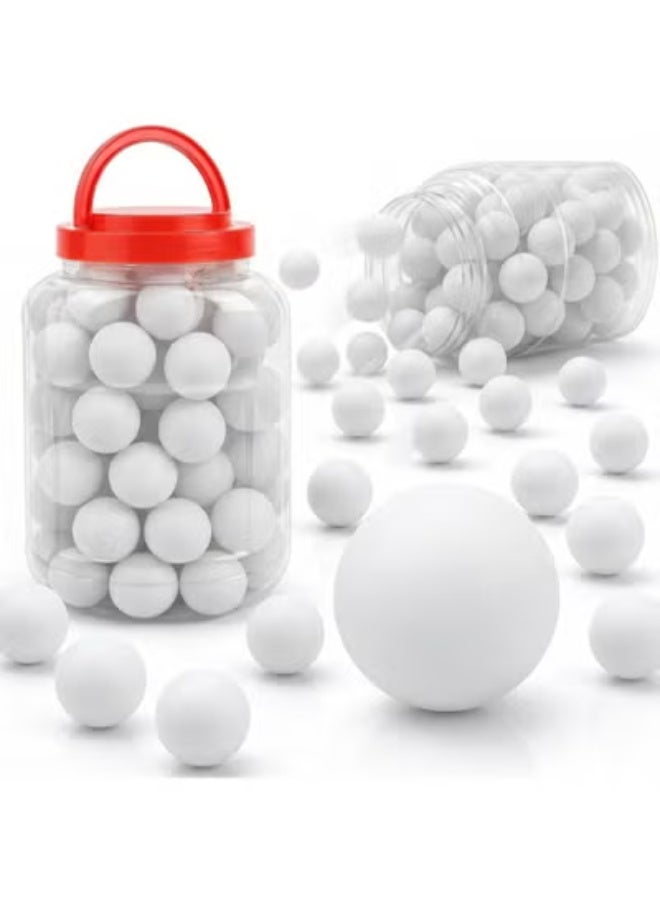 MAGIC VAULT Ping Pong Balls 60 Pack – 3 Star Table Tennis Balls 40mm ABS, ITTF Standard Training Balls with Portable Storage Jar & Carry Handle for Indoor Outdoor Practice, Beer Pong & Gifts - Image 1