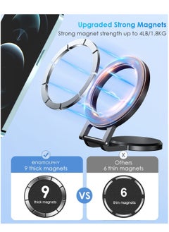 KASTWAVE Car Phone Mount for MagSafe, Magnetic Dashboard Phone Holder for Car, All Metal Design, Fit for Magsafe iPhone 14 13 12 Pro/Max/Mini/Plus MagSafe Case  - Image 4