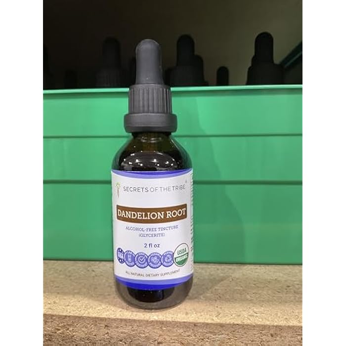 Secrets of the Tribe Dandelion Root Alcohol-Free Liquid Extract, Dandelion (Taraxacum Officinale) Dried Root Tincture Supplement (2 FL OZ) - Image 5