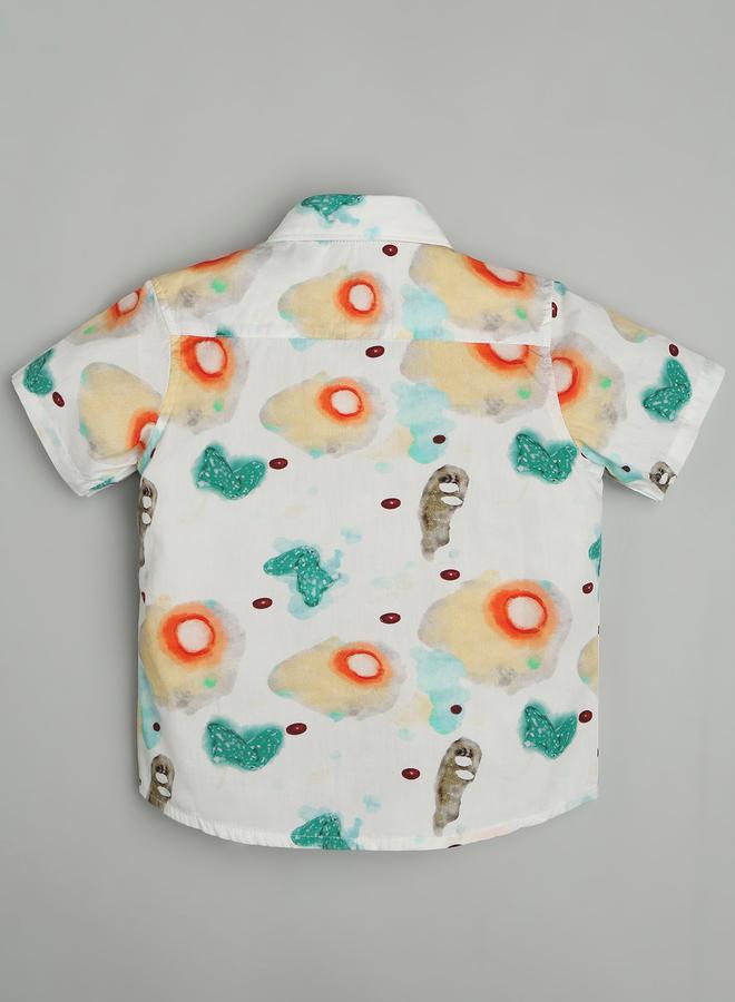 Infinity Kids Cotton Short Sleeve Printed Shirt - Image 3