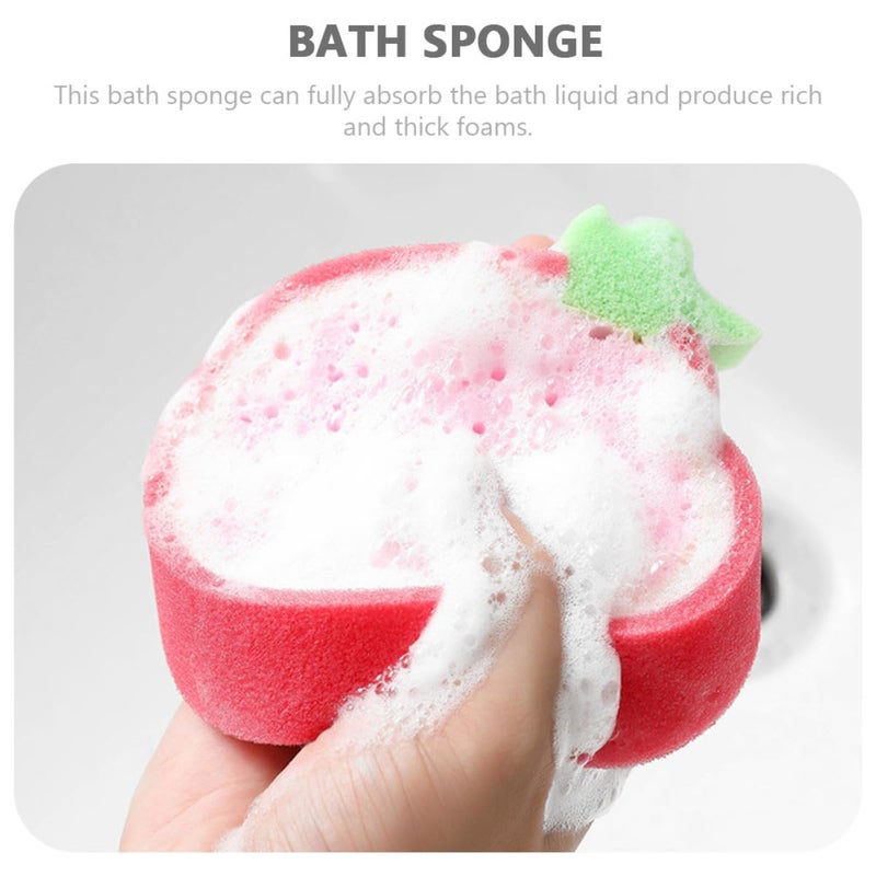 Fruit Shape Bath Sponges 6pcs Soft Exfoliating Thick Comfortable Adult Shower Scrubbers - Image 5