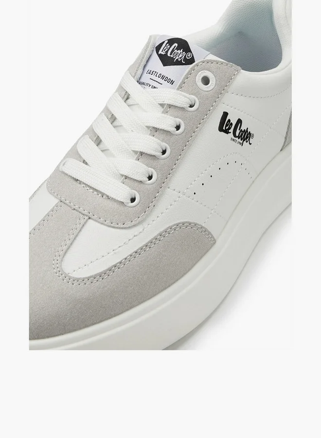 Lee Cooper Men's Panelled Lace-Up Sneakers