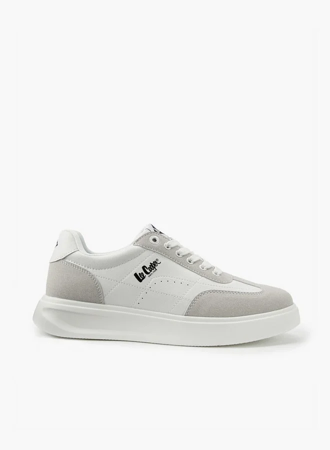 Men's Panelled Lace-Up Sneakers