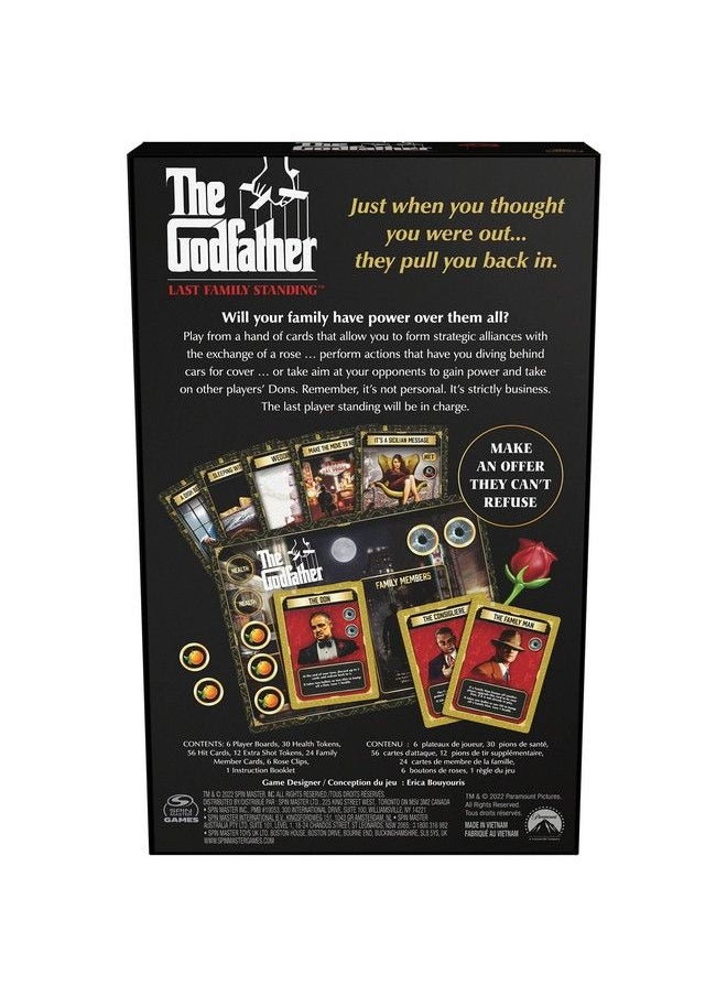 Spin Master Games - لعبة الطاولة The Godfather Last Family Standing، فيلم إيطالي، لعبة حفلات عائلية ممتعة، لعبة بطاقات متعددة اللاعبين للكبار والصغار من سن 14 عامًا فما فوق - Image 1
