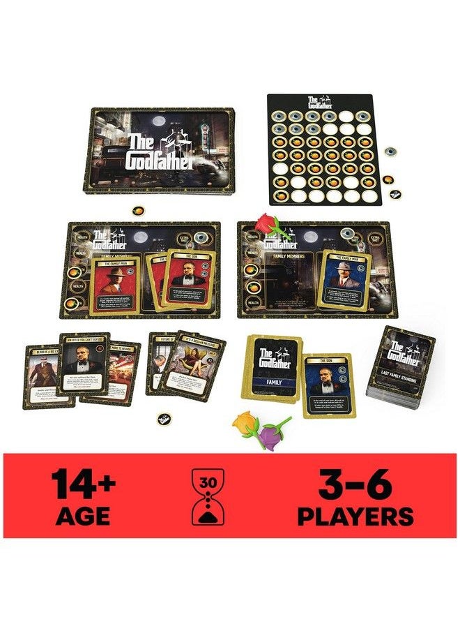 Spin Master Games - لعبة الطاولة The Godfather Last Family Standing، فيلم إيطالي، لعبة حفلات عائلية ممتعة، لعبة بطاقات متعددة اللاعبين للكبار والصغار من سن 14 عامًا فما فوق - Image 1