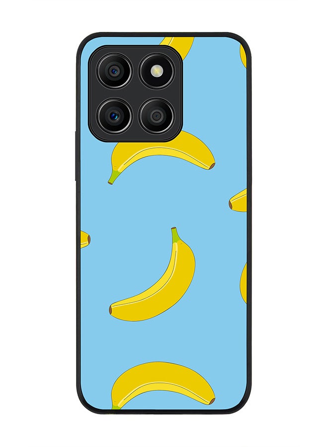 Stylizedd Rugged Black Edge Case for Honor X8b, Slim fit Soft Case Flexible Rubber Edges Anti Drop TPU Gel Thin Cover -  Rolling Bananas - Image 1