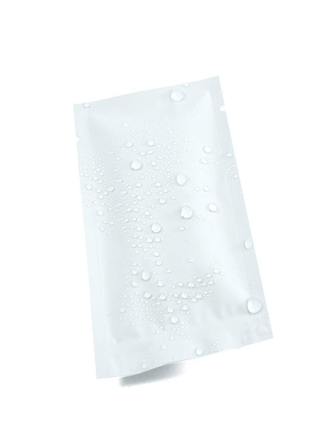 QQ Studio 100 PCS Metallic Mylar Foil Open Top Sealable Bags (8x12cm(3.1x4.7"), 100x White) - Image 5