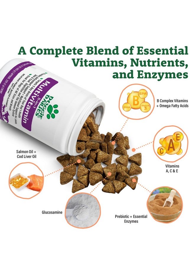 Doggie Dailies 5 In 1 Multivitamin For Dogs, 225 Soft Chews, Dog Multivitamin For Skin And Coat Health, Joint Health, Improved Digestion, Antioxidants, Support A Healthy Immune System  - Image 4