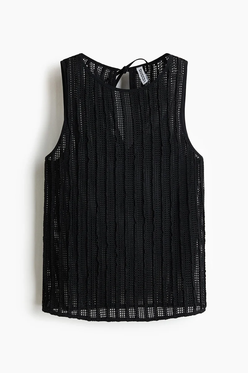 H&M Textured net top