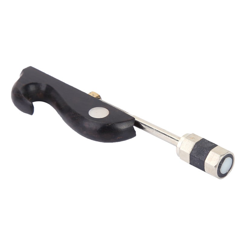 Sandalwood Erhu Bow Hook Fine Tuner - Hand-Made Black Sandalwood Fish Adjust Tool for Any Size Erhu Bows - Image 1