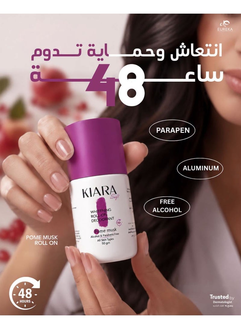 EUREKA Kiara Roll-On White Pome Musk 50g - Image 3