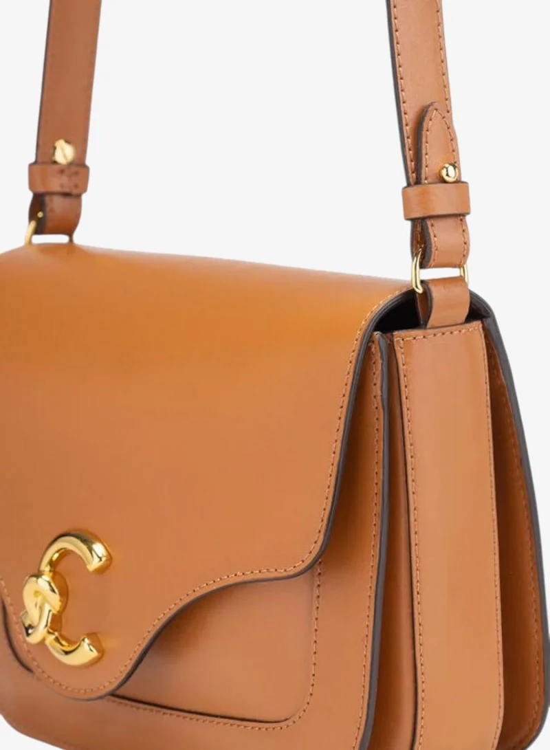 Coccinelle Brown C-Me Leather Shoulder Bag for Women | Best Price UAE